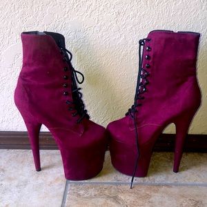 Pleaser Brand Heeled Boots